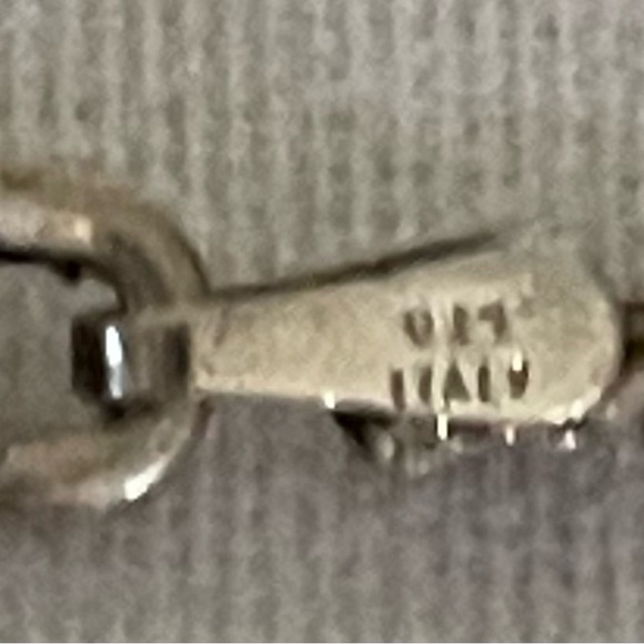 Signed SJ Sterling & Dichroic Pendant w/ 925 23 1/2” Rope Chain Necklace - Picture 10 of 12